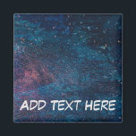 Imán Pintar espárragos de Turqouise Galaxy<br><div class="desc">¡Estos gráficos galácticos mirarían fuera de este mundo en tu casa! Con el texto fácilmente añadido que elijas,  puedes hacer que esto sea un regalo,  o para ti mismo! ¡Este gráfico llamativo hará feliz a cualquiera!</div>