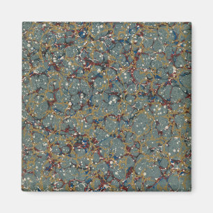 Imán Pintura abstracta marmoleada