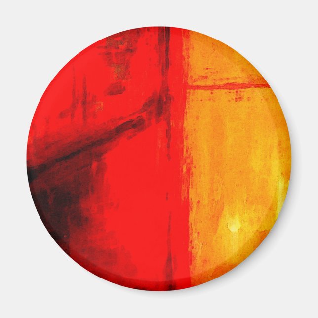 Imán Pintura abstracta moderna (Frente)