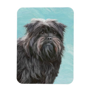 Imán Pintura Affenpinscher - Arte Perro Original Cuto