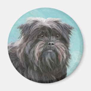 Imán Pintura Affenpinscher - Arte Perro Original Cuto