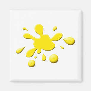 Imán Pintura amarilla Splodge