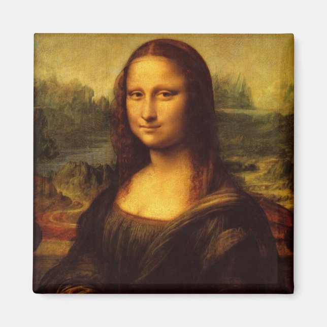 Imán Pintura Bella Artes Leonardo Da Vinci Mona Lisa (Frente)