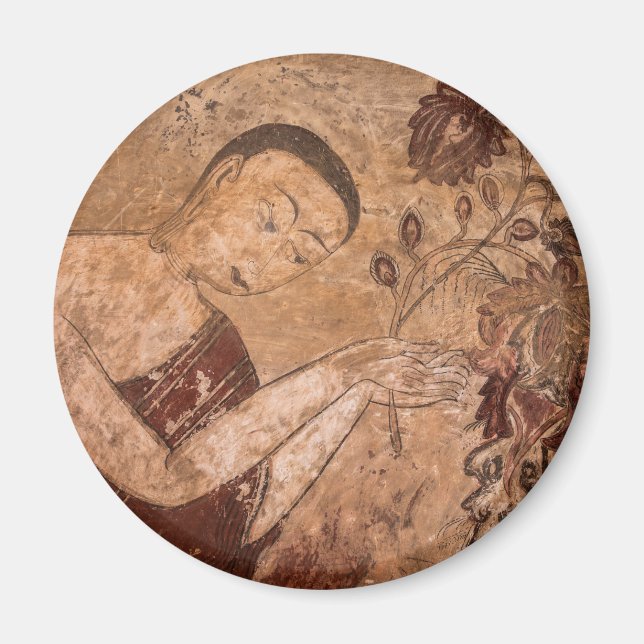 Imán Pintura budista antigua (Frente)