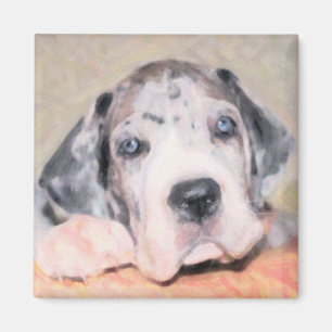 Imán Pintura: Cachorro Dane