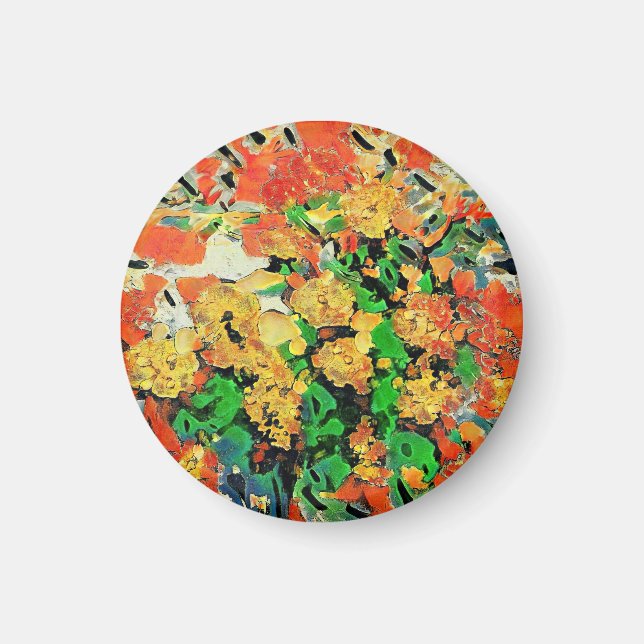 Imán Pintura de aceite retro: Monet Van Gogh (Frente)