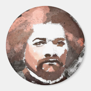 Imán Pintura de acuarela de oro de Frederick Douglass