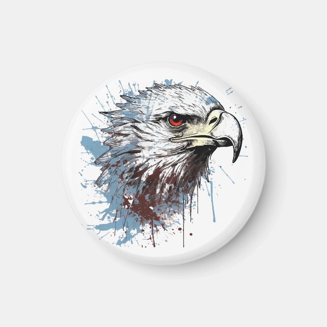 Imán Pintura de águila  (Frente)