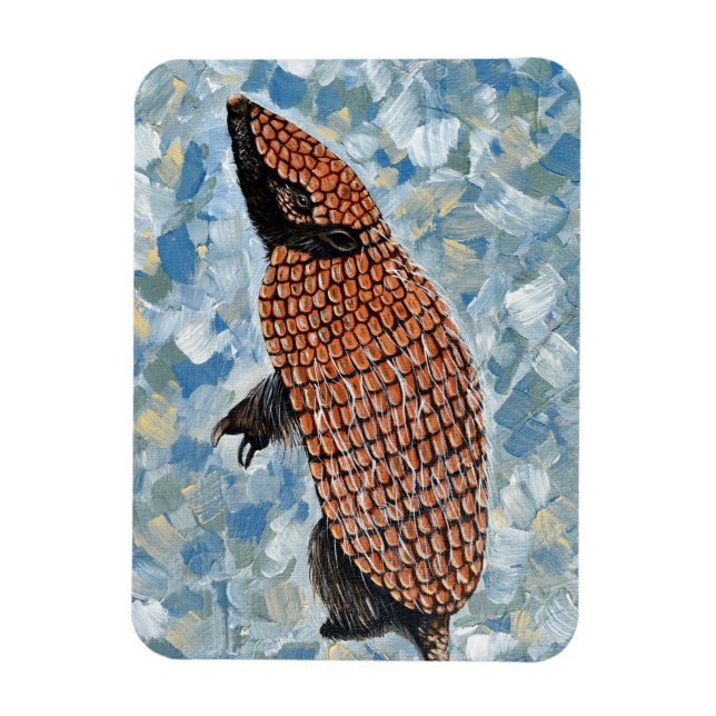 Imán Pintura de armadillo (Vertical)