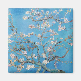 Imán Pintura de arte de Almond Blossoms Blue Vincent va