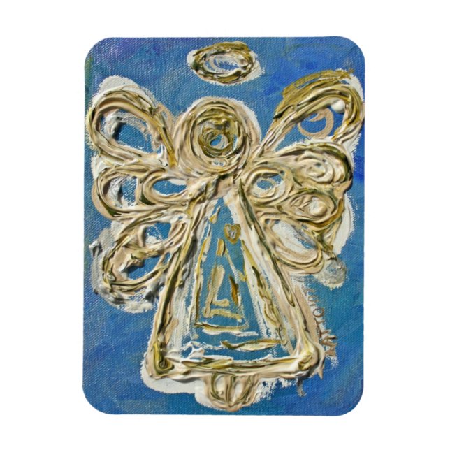 Imán Pintura de arte de Angel Personalizado de Guardian (Vertical)