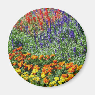 Imán Pintura de arte de la naturaleza del jardín de flo