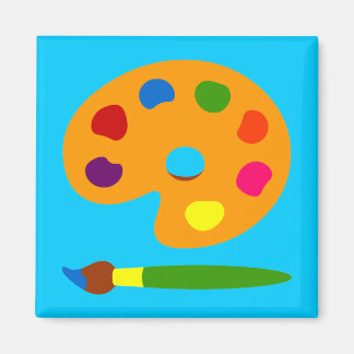 Imán Pintura de arte de paleta