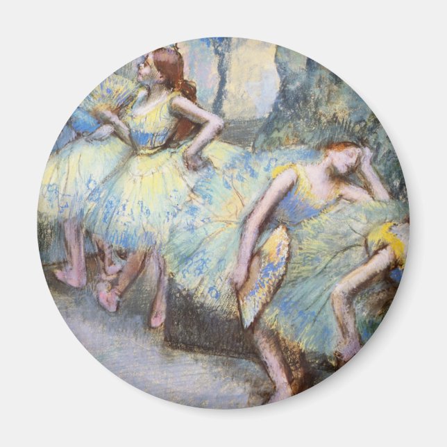 Imán Pintura de arte del ballet Edgar Degas (Frente)