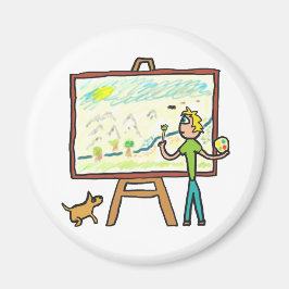 Imán Pintura de artista