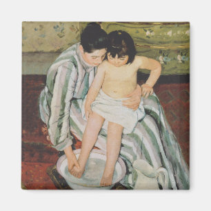 Imán Pintura de baño de Mary Cassatt