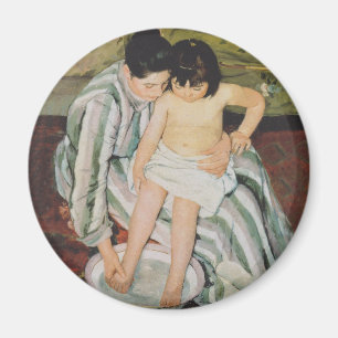 Imán Pintura de baño de Mary Cassatt