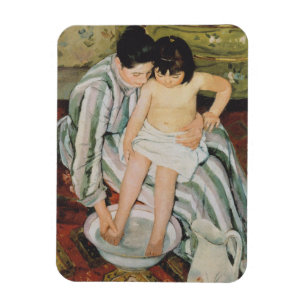 Imán Pintura de baño de Mary Cassatt