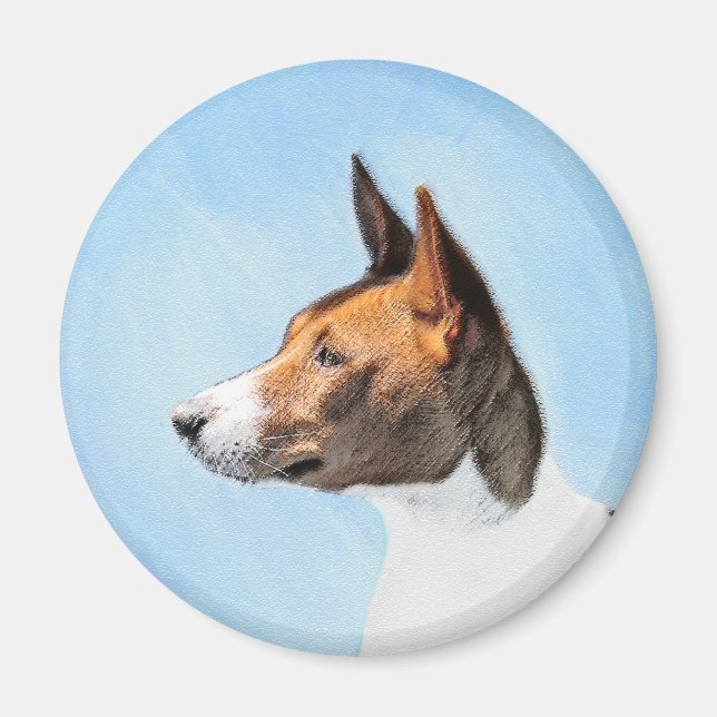 Imán Pintura de Basenji - Arte original muy bonito (Frente)