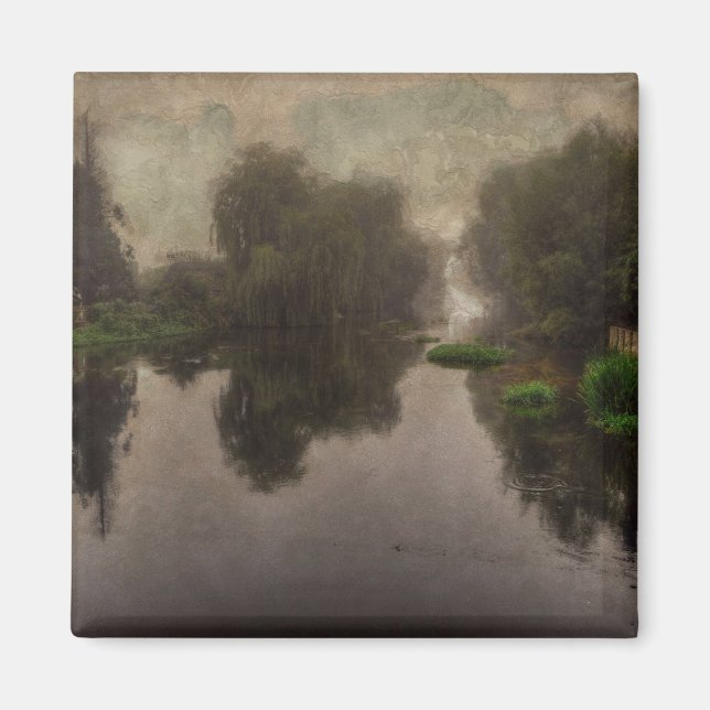 Imán Pintura de Bella Artes paisajístico del viejo mund (Frente)