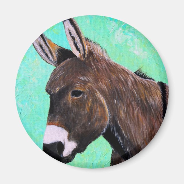 Imán Pintura de burro (Frente)