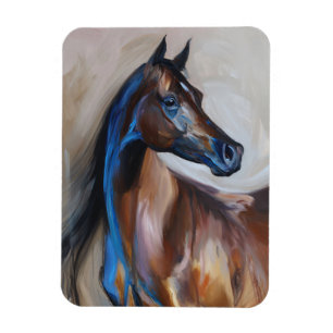 Imán Pintura de caballo árabe flexible