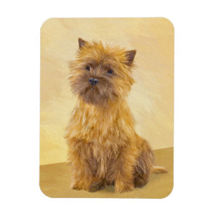 Imán Pintura de Cairn Terrier - Arte Perro Original.