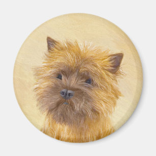 Imán Pintura de Cairn Terrier - Arte Perro Original.