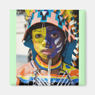 Imán pintura de carnaval