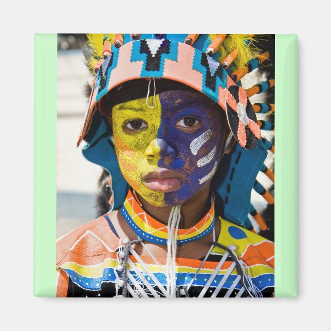 Imán pintura de carnaval (Frente)