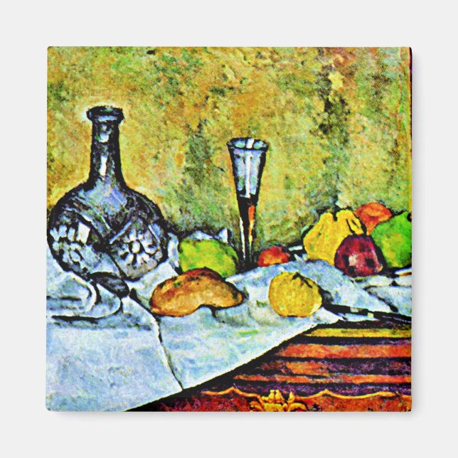 Imán Pintura de Cezanne, postre (Frente)