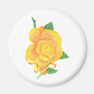 Imán Pintura de cinta roja Rosa de Naranja amarillo, im