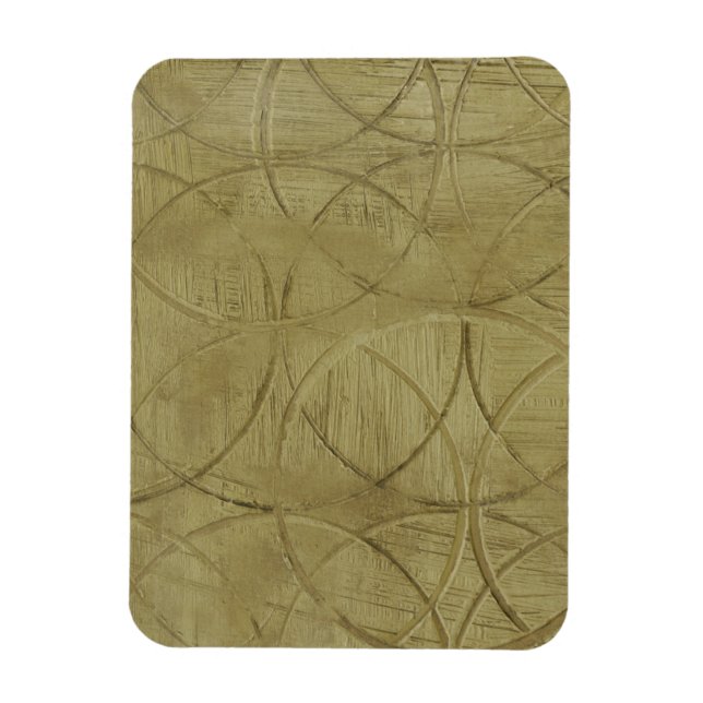 Imán Pintura de círculos vinculados de Jennifer Goldber (Vertical)