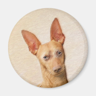 Imán Pintura de Cirneco dell'Etna - Arte de perros orig