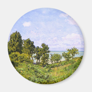 Imán pintura de Claude Monet, junto al mar,