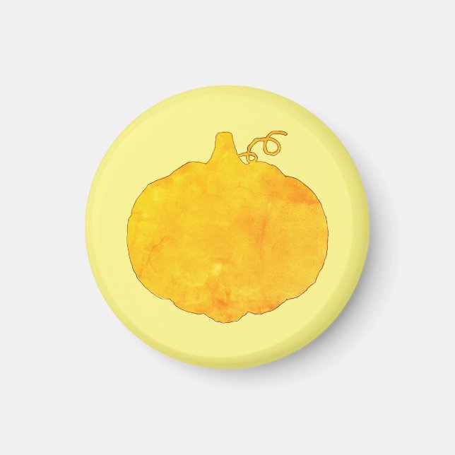 Imán Pintura de color de calabaza (Frente)