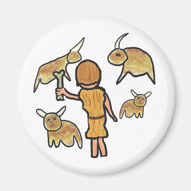 Imán Pintura de cuevas (Frente)