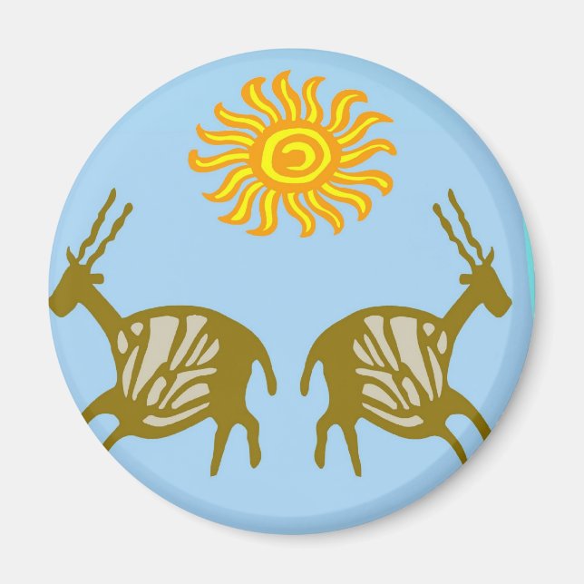 Imán Pintura de cuevas (Frente)