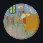 Imán Pintura de dormitorio Vincent Van Gogh<br><div class="desc">Pintura de obra maestra Van Gogh - Esta pintura de Vincent van Gogh llamada The Bedroom es una pintura de su habitación de 1889,  en el Instituto de Arte de Chicago. Era su dormitorio en Arles,  Francia,  que decoró y creó este cuadro de su dormitorio.</div>