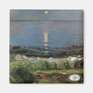 Imán Pintura de Edvard Munch, noche de verano junto a l