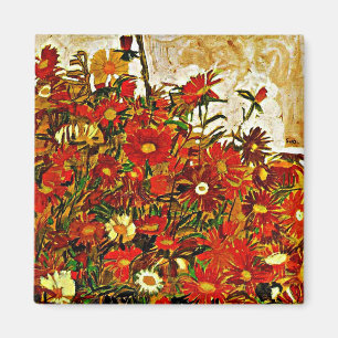 Imán Pintura de Egon Schiele, Campo de flores