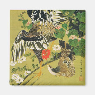 Imán Pintura de Fuyo Soukeizu de Ito Jakuchu