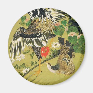 Imán Pintura de Fuyo Soukeizu de Ito Jakuchu