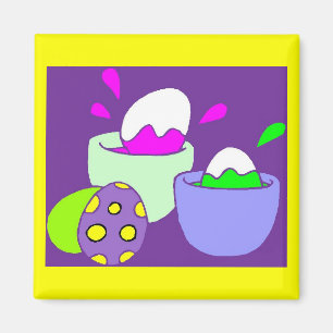 Imán Pintura de huevos de Pascua