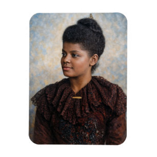 Imán Pintura de Ida B Wells en Color