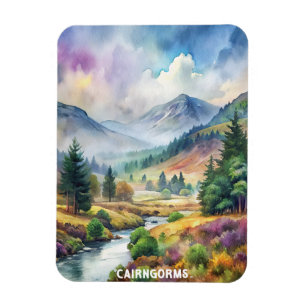 Imán Pintura de la acuarela del Parque Nacional de Cair