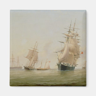 Imán Pintura de la nave (aceite en lona)