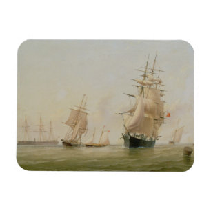 Imán Pintura de la nave (aceite en lona)