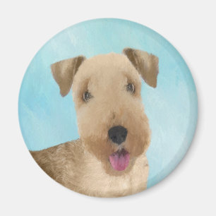 Imán Pintura de Lakeland Terrier - Arte de Perro Origin