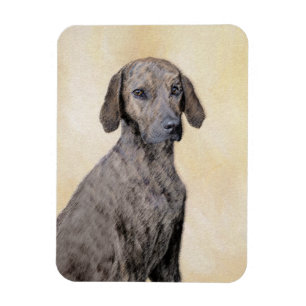 Imán Pintura de lott - Arte de perro original lindo